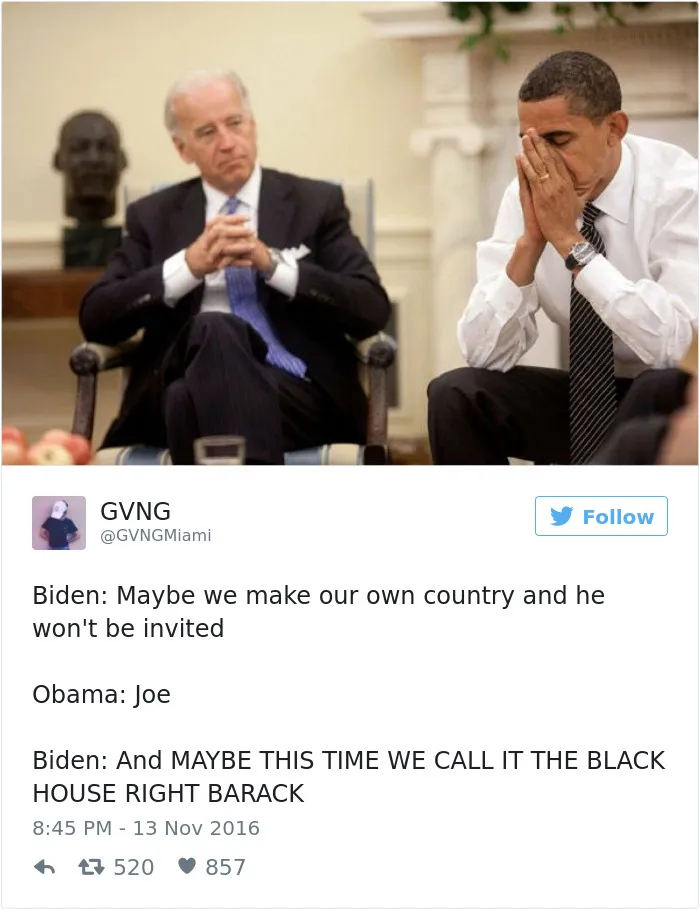 77 Hilarious Conversations Between Obama And Biden Are The Best Medicine After This Election