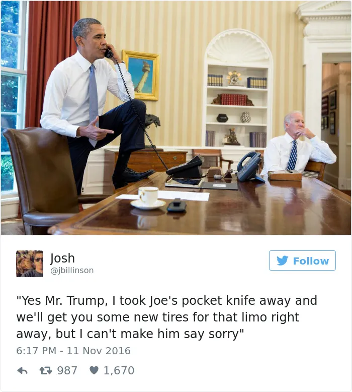 77 Hilarious Conversations Between Obama And Biden Are The Best Medicine After This Election