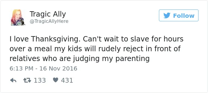 50 Hilariously Relatable Tweets About Thanksgiving