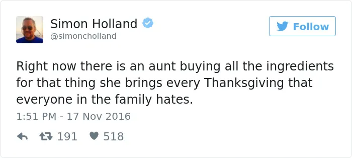 50 Hilariously Relatable Tweets About Thanksgiving