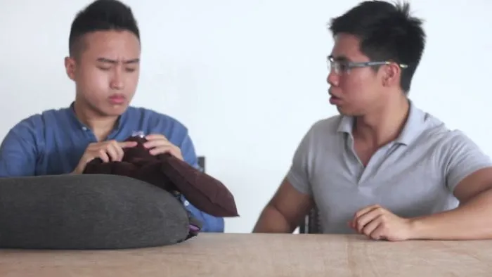 Aubergine Pillow, Comfort In A Puff