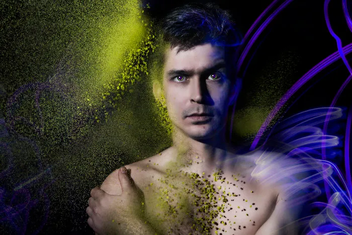 A Band's Photoshoot Was Done Combining Light Painting And High-Speed Photography Techniques