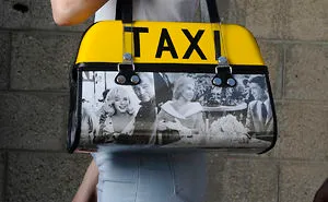 This Upcycled Handbag Is Made Out Of Taxi Top Light