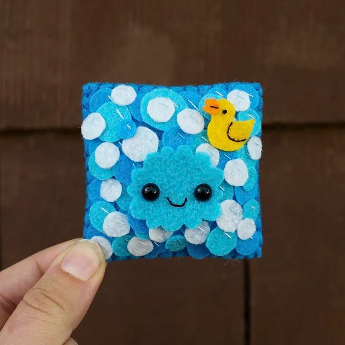 Artist Felts 100 Cute Faces For 100 Straight Days