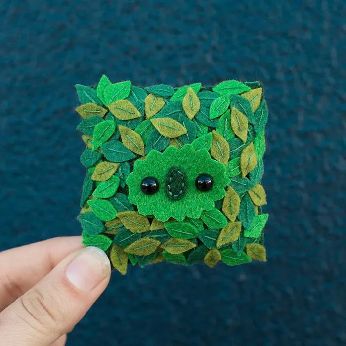 Artist Felts 100 Cute Faces For 100 Straight Days