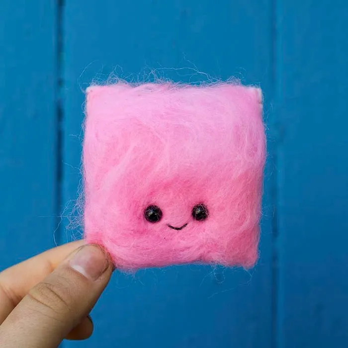 Artist Felts 100 Cute Faces For 100 Straight Days