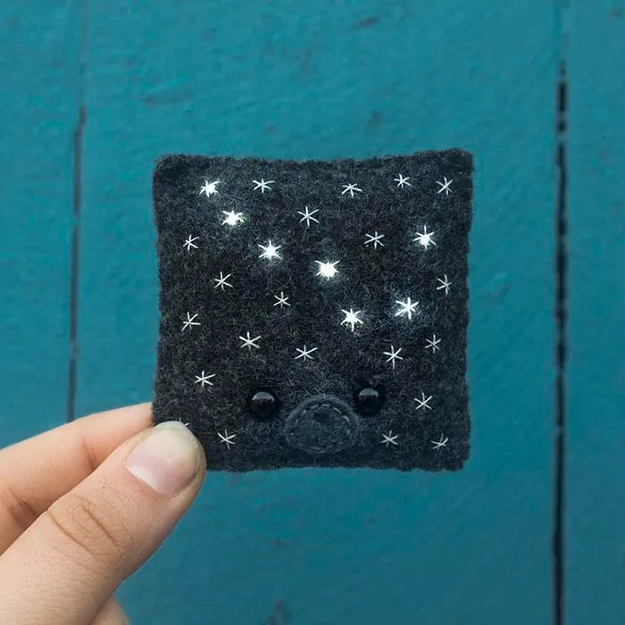 Artist Felts 100 Cute Faces For 100 Straight Days