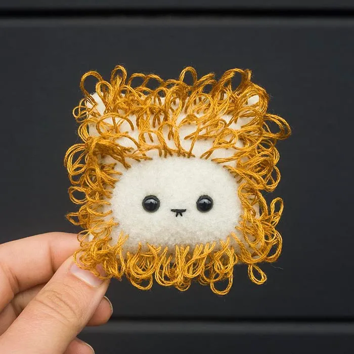 Artist Felts 100 Cute Faces For 100 Straight Days