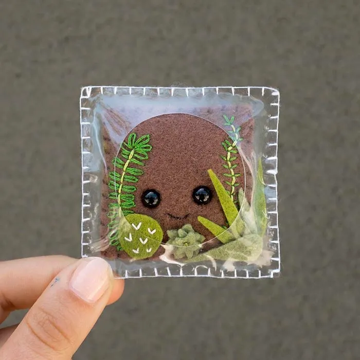 Artist Felts 100 Cute Faces For 100 Straight Days