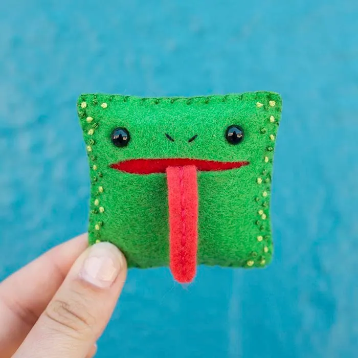 Artist Felts 100 Cute Faces For 100 Straight Days