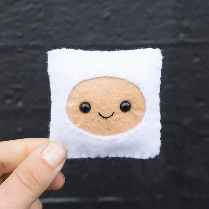 Artist Felts 100 Cute Faces For 100 Straight Days