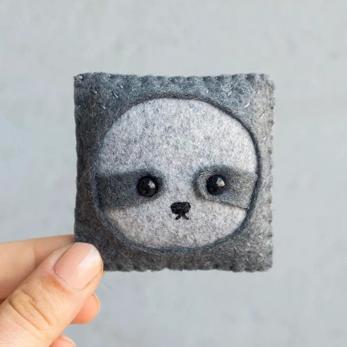 Artist Felts 100 Cute Faces For 100 Straight Days
