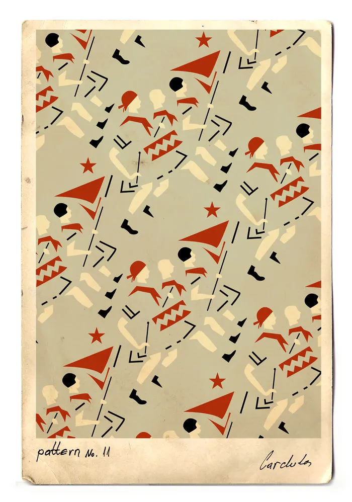 I Created These Patterns Inspired By Russian Constructivism