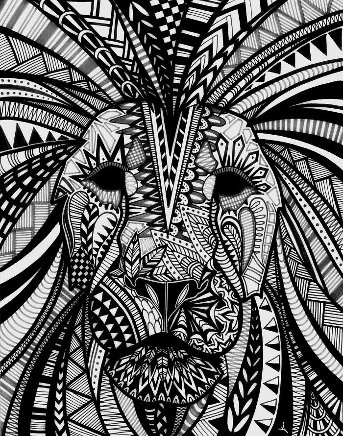 I Spend My Free Time Drawing Intricate Animals And Skulls