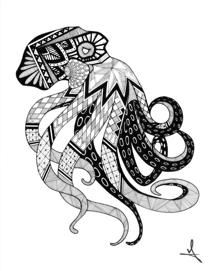 I Spend My Free Time Drawing Intricate Animals And Skulls