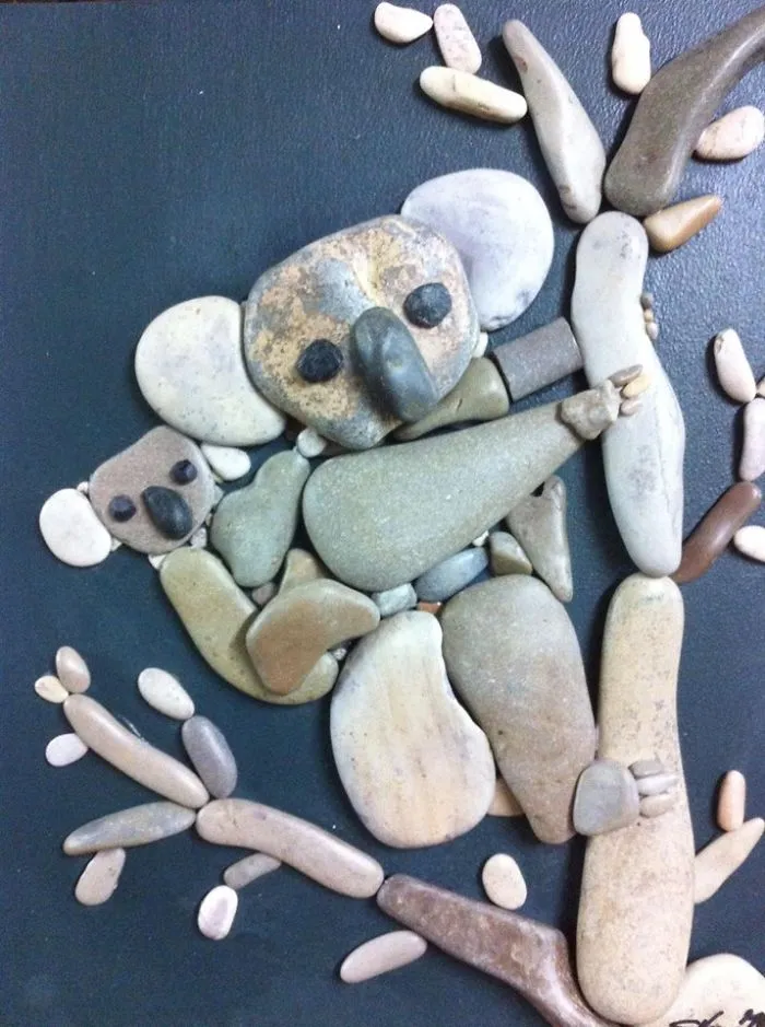 I Create Art From Stones I Find On The Beach