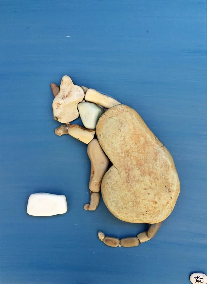I Create Art From Stones I Find On The Beach