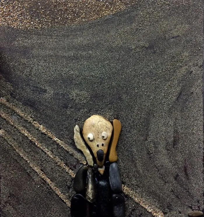 I Create Art From Stones I Find On The Beach