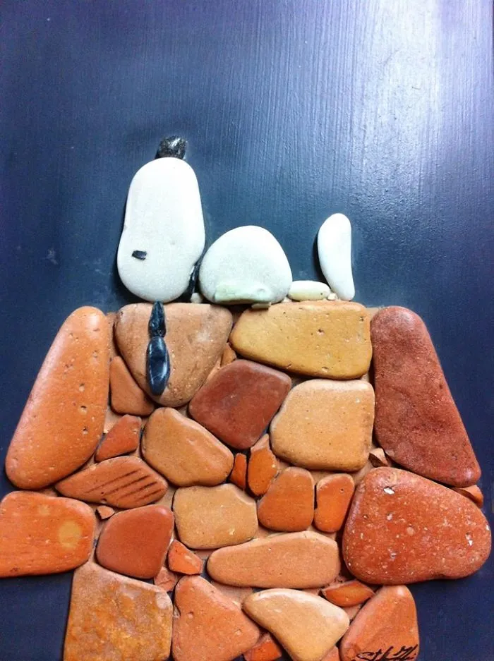 I Create Art From Stones I Find On The Beach