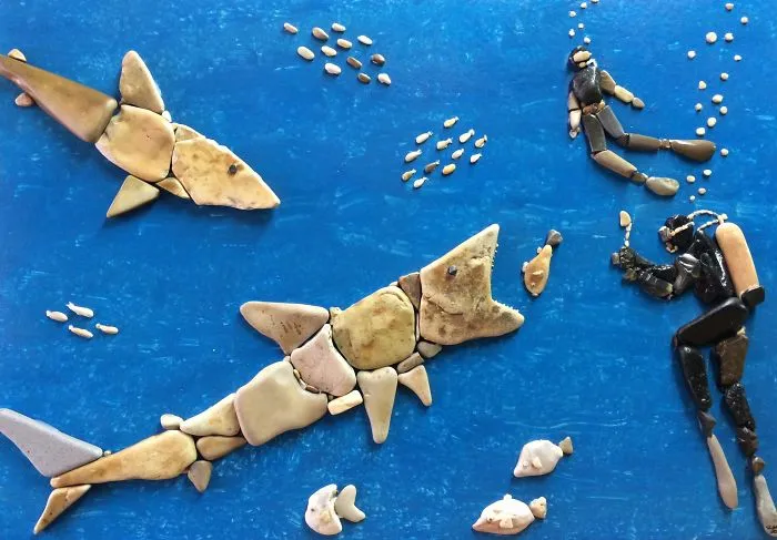 I Create Art From Stones I Find On The Beach