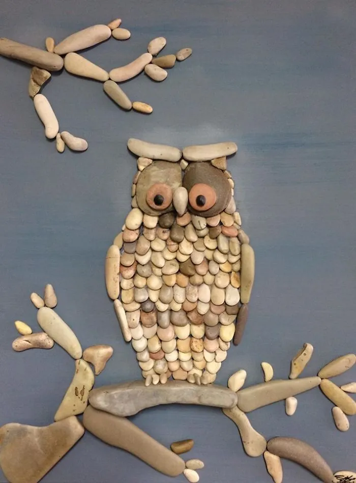 I Create Art From Stones I Find On The Beach