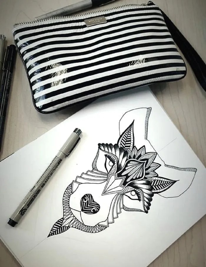 I Spend My Free Time Drawing Intricate Animals And Skulls