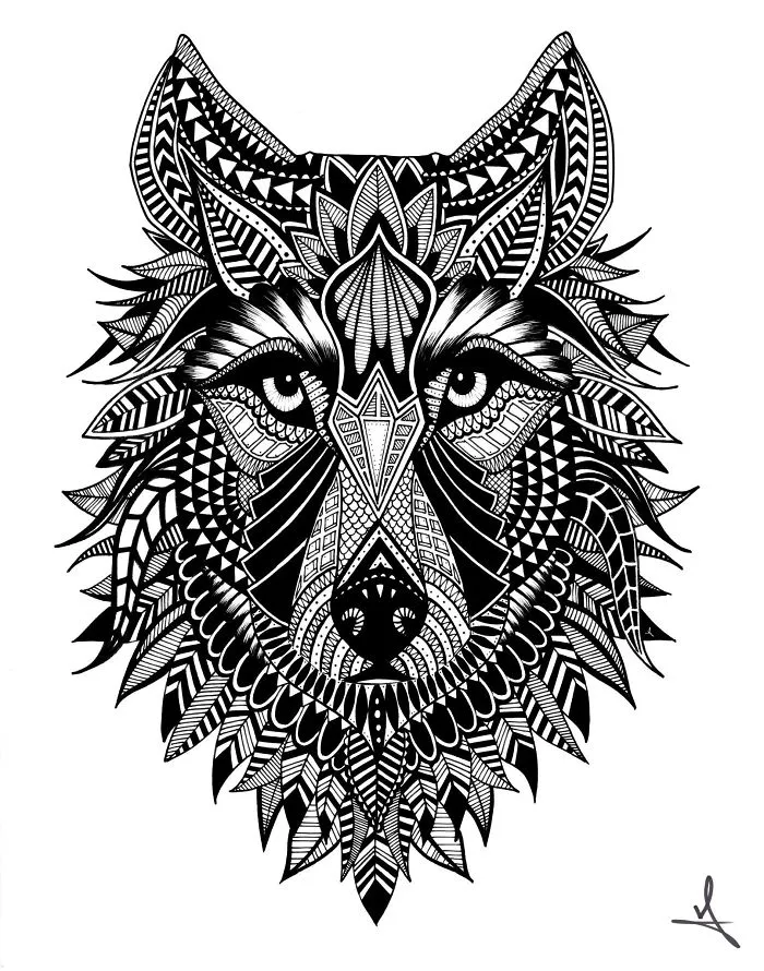 I Spend My Free Time Drawing Intricate Animals And Skulls