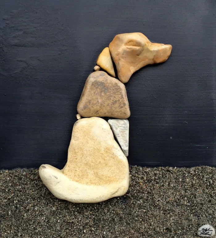 I Create Art From Stones I Find On The Beach