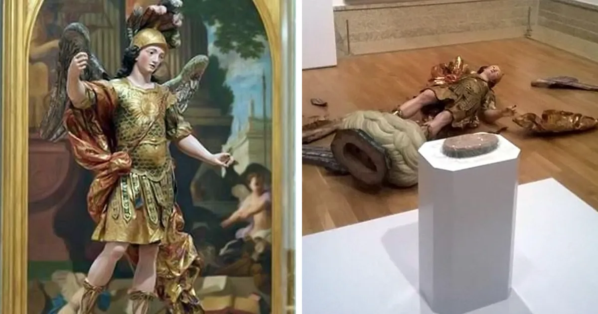 Un turista destruye una estatua de 400 años al intentar hacerse un selfie en un museo de Lisboa
