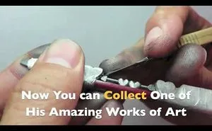 This Artist Carves Mini-Sculptures Out Of Pencil Lead!