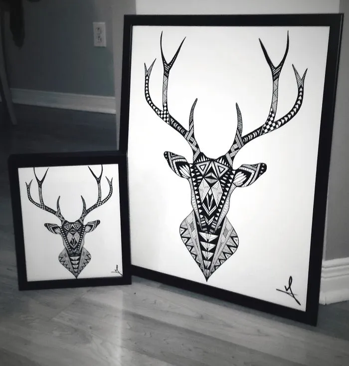 I Spend My Free Time Drawing Intricate Animals And Skulls