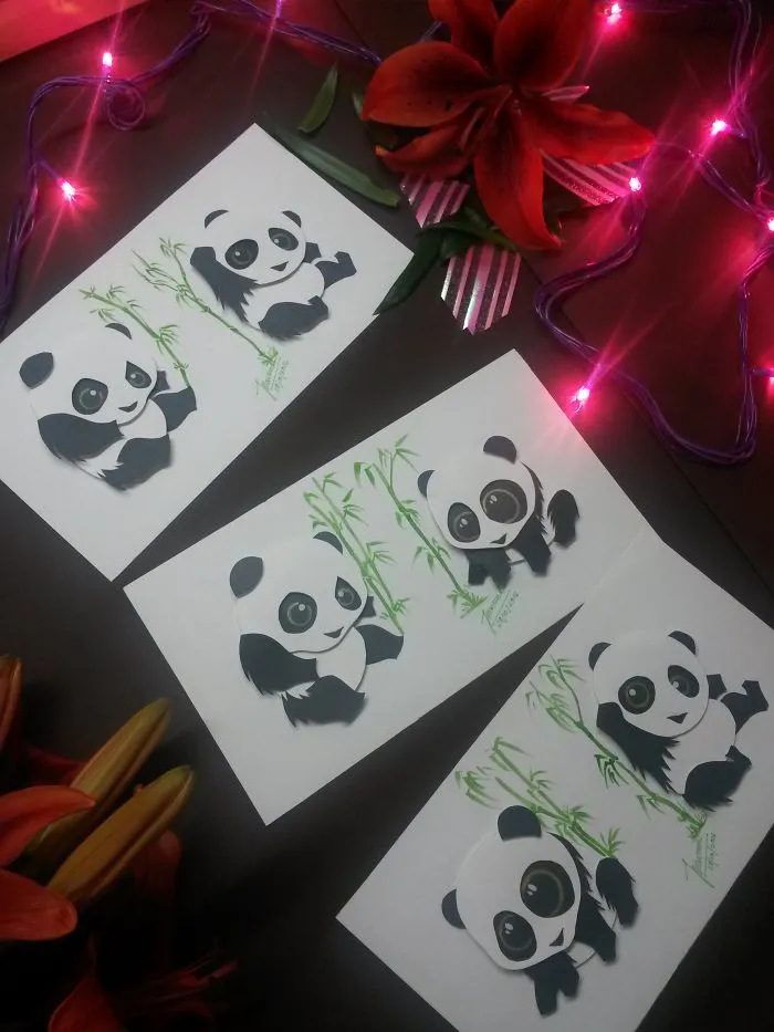 Three Little Pandas