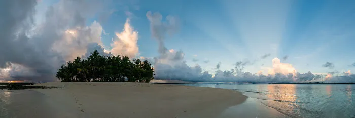 Guyam Island At Sunrise