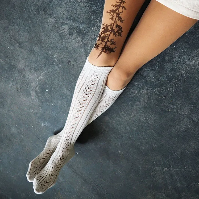 Pine Tree Tattoo Tights