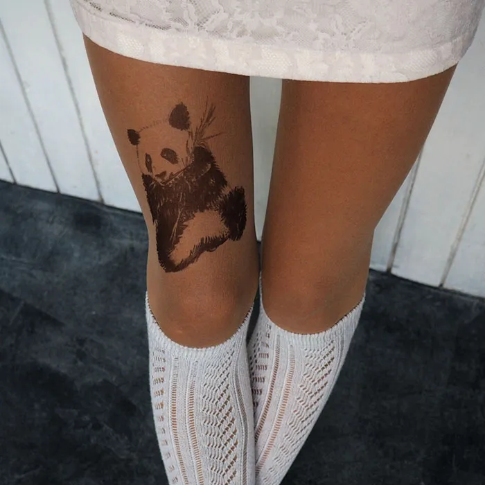 Panda Tattoo Tights