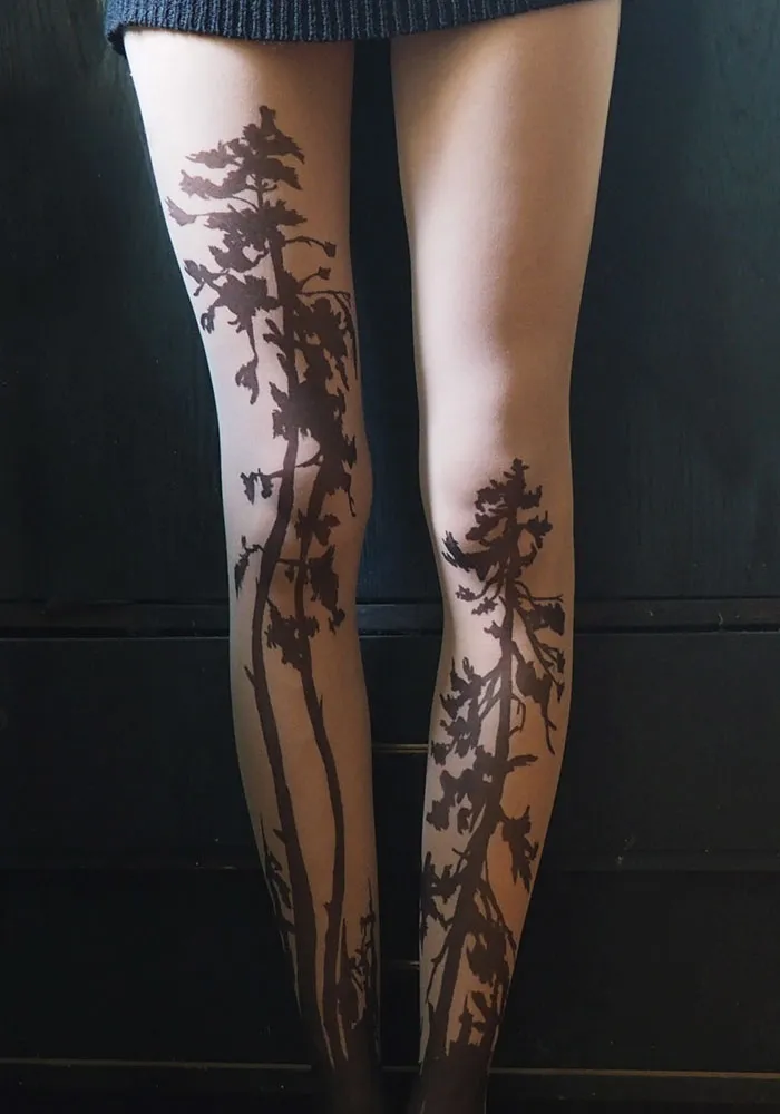 Forest Tattoo Tights