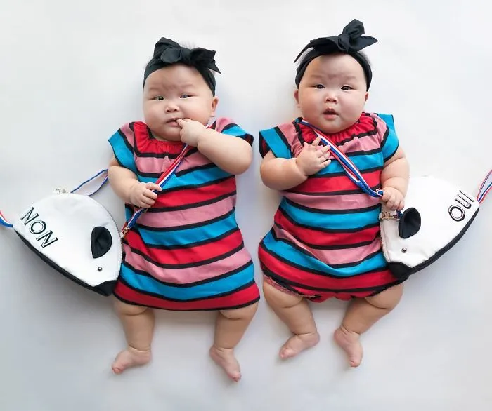 These Miracle Momo Twins Have The Cutest Matching Outfits Ever