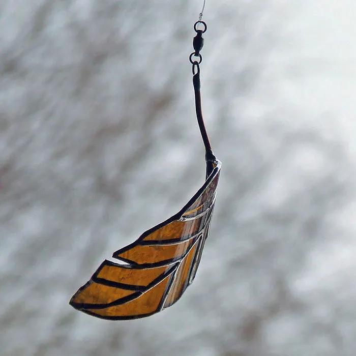 Artist Turns Beer Bottles Into Beautifully Curved Leaves