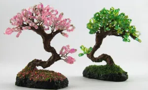 I Make Beautiful Trees With Homemade Clay And Crystal Beads