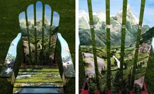I Paint Vibrant Landscapes On Boring Patio Chairs