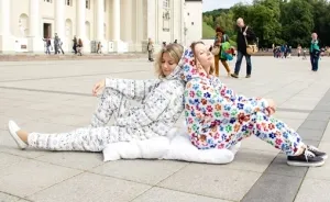Walking Around Vilnius Old Town In Pajamas
