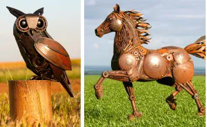 I Turn Scrap Metal Into Life-Size Animal Sculptures