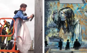 Artist Tells The Story Of Italian Immigration With New 10 Meter-High Mural