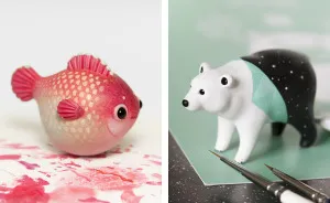 Tiny Animal Sculptures That I Create From Polymer Clay