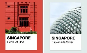 Iconic Places In Singapore Reimagined As Pantone Colours