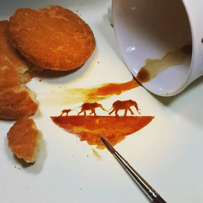 Turkish Artist Paints Unbelievably Tiny Paintings Onto Small Objects