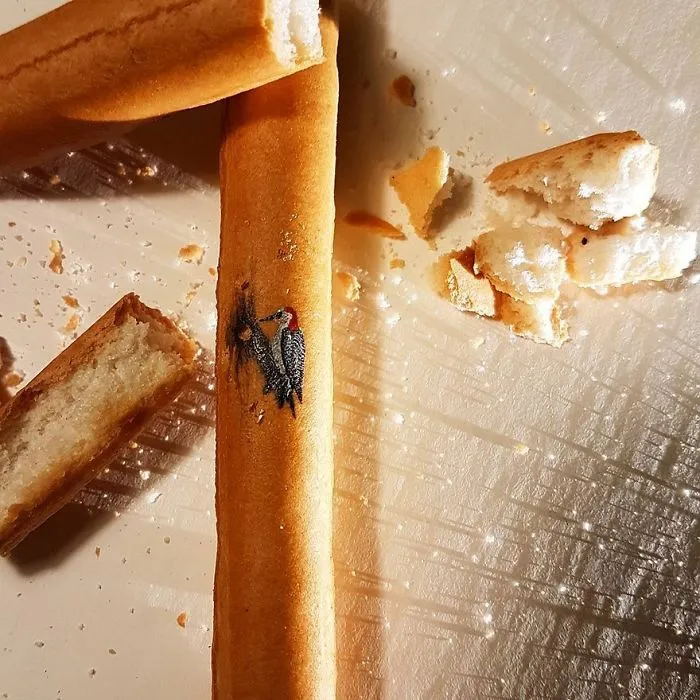 Turkish Artist Paints Unbelievably Tiny Paintings Onto Small Objects