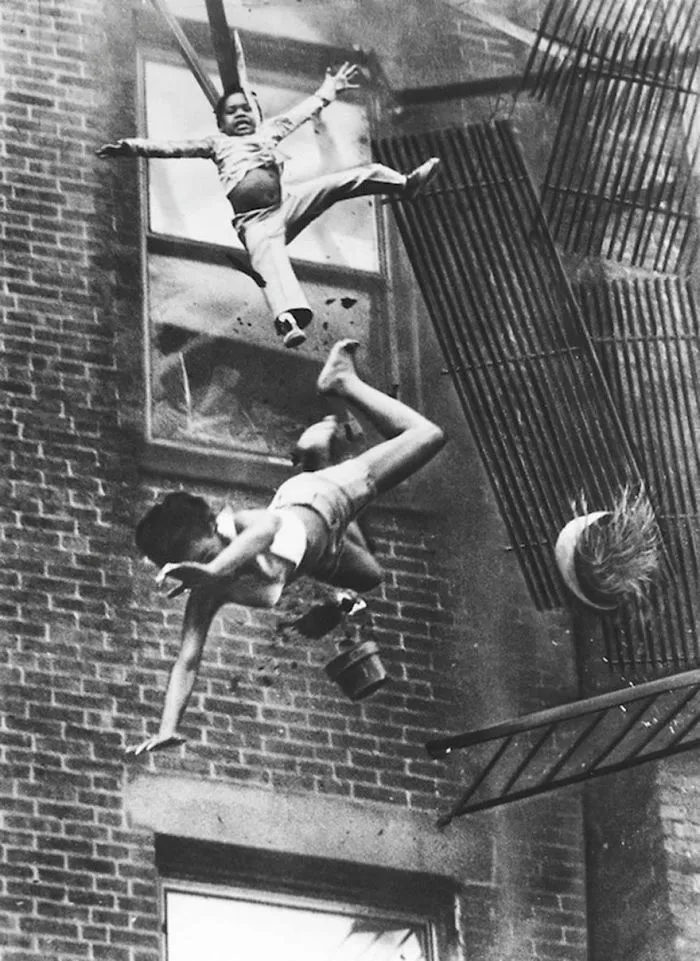 Fire Escape Collapse, Stanley Forman, 1975