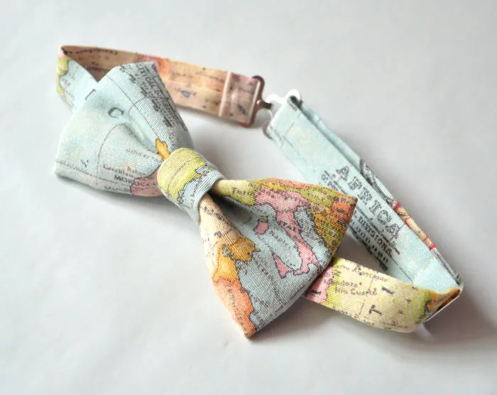 World Map Bow Tie