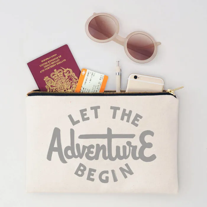 Let The Adventure Begin Zip Lock Travel Pouch